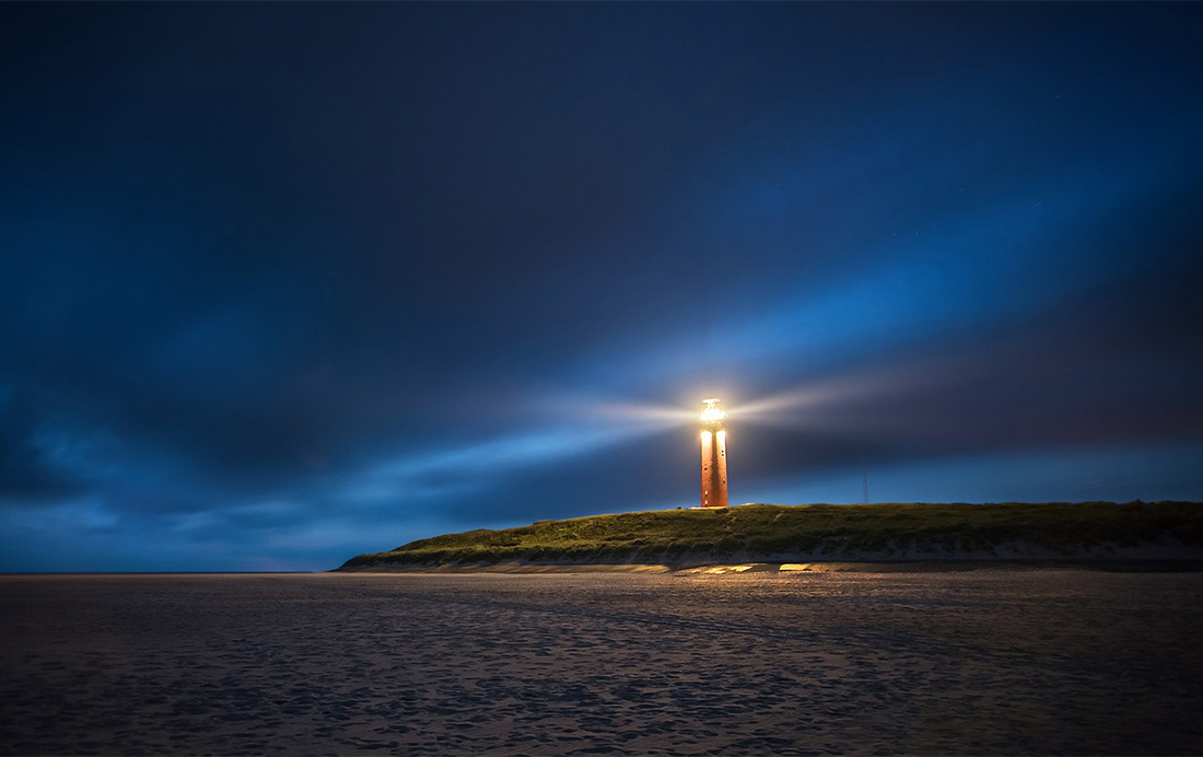 Vuurtoren Scheveningen Zeezicht in Zuid-Holland