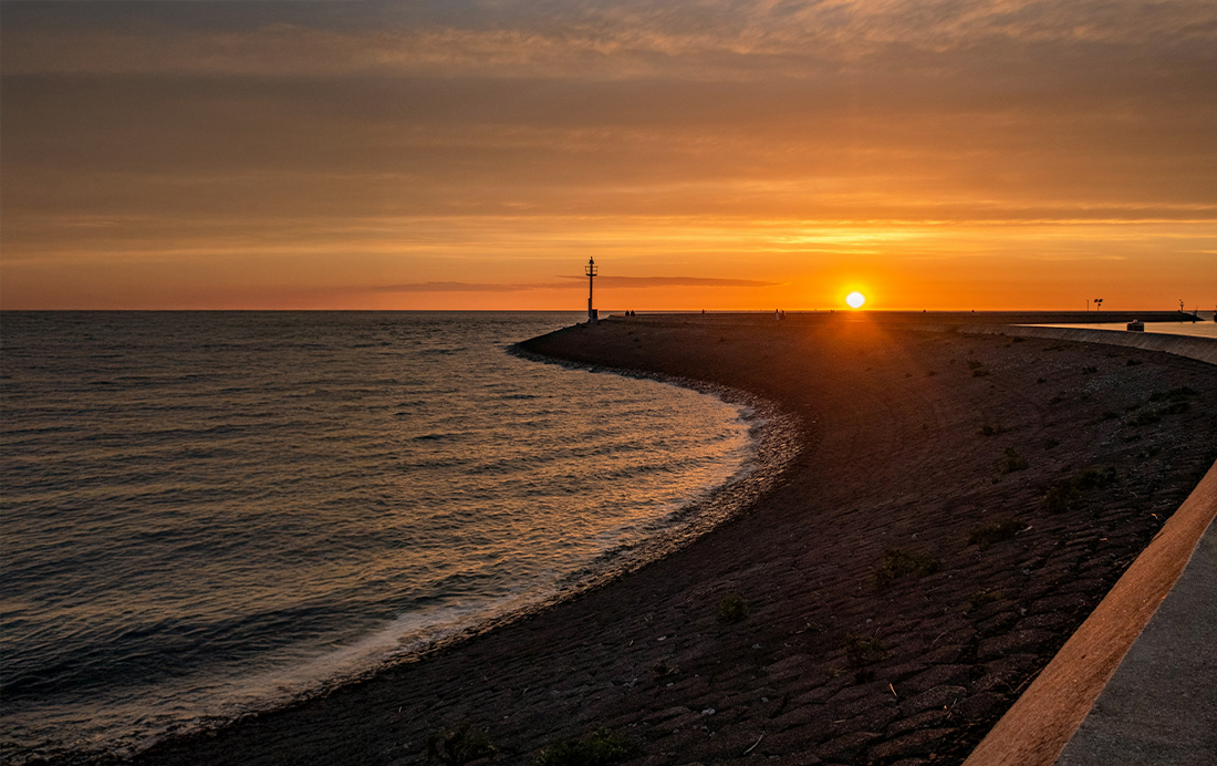 Zonsondergang Harlingen