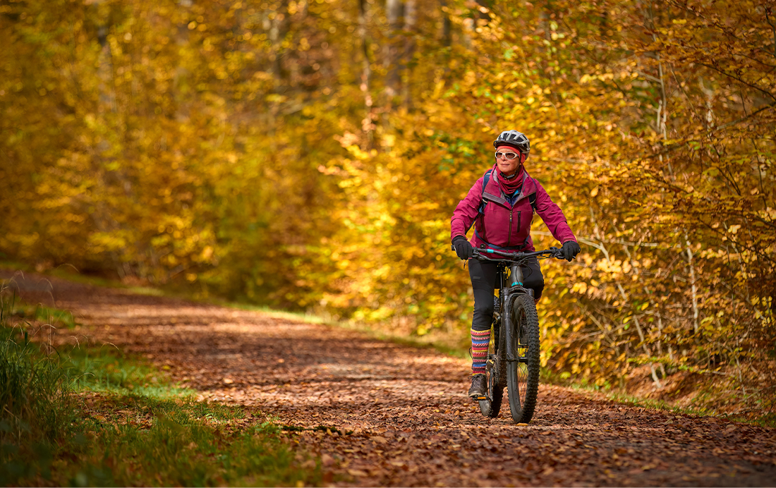 Fietsen in de natuur maakt gelukkig