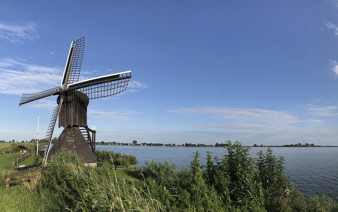 Doris Mooltsje aan het Brekkenpaad bij Bolsward