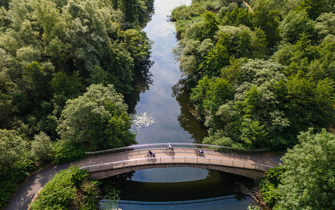 Brug over de Ruhr bij Essen