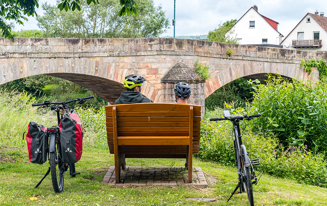 Oude Brug over de Lahn in Goßfelden