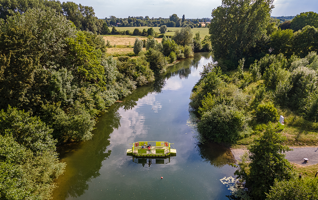 Veerpont over de Lippe bij Hamm